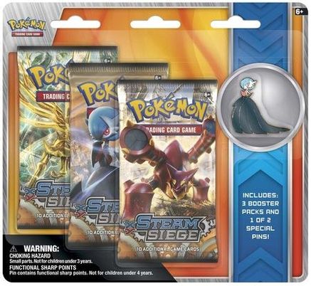 Pokemon Steam Siege Collectible Pin 3 Pack Blister [Shiny Mega Gardevoir]
