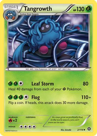 Tangrowth (2) [XY - Steam Siege] Reverse Holofoil