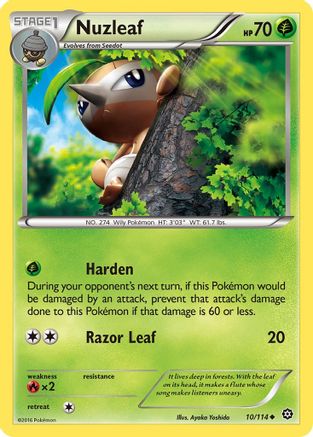 Nuzleaf (10) [XY - Steam Siege] Reverse Holofoil