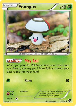Foongus (12) [XY - Steam Siege] Reverse Holofoil