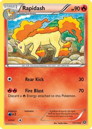 Rapidash (17) [XY - Steam Siege] Reverse Holofoil