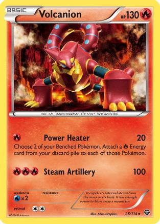 Volcanion (25) [XY - Steam Siege] Reverse Holofoil