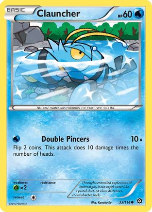 Clauncher (33) [XY - Steam Siege] Reverse Holofoil