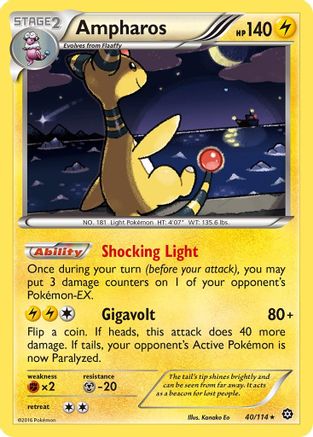 Ampharos (40) [XY - Steam Siege] Reverse Holofoil