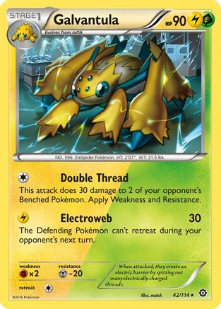 Galvantula (42) [XY - Steam Siege] Reverse Holofoil