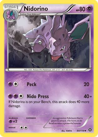 Nidorino (44) [XY - Steam Siege] Reverse Holofoil