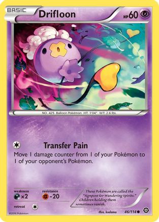 Drifloon (46) [XY - Steam Siege] Reverse Holofoil