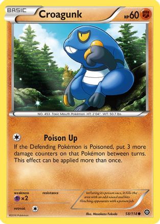 Croagunk (58) [XY - Steam Siege] Reverse Holofoil