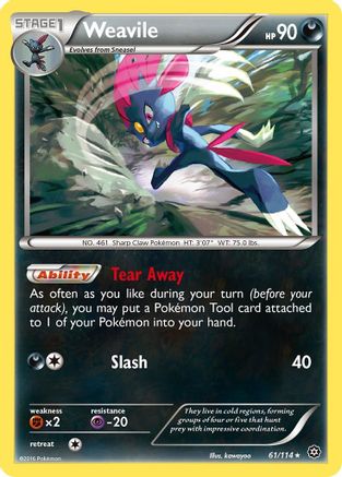 Weavile (61) [XY - Steam Siege] Reverse Holofoil