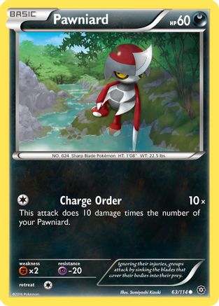 Pawniard (63) [XY - Steam Siege] Reverse Holofoil