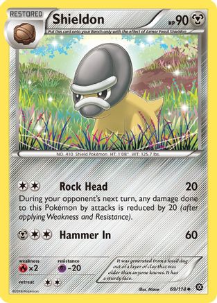 Shieldon (69) [XY - Steam Siege] Reverse Holofoil