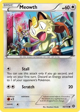 Meowth (88) [XY - Steam Siege] Reverse Holofoil