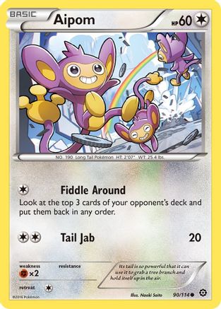 Aipom (90) [XY - Steam Siege] Reverse Holofoil