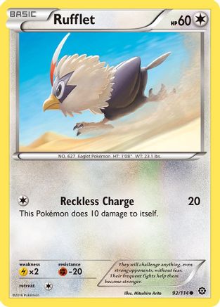 Rufflet (92) [XY - Steam Siege] Reverse Holofoil