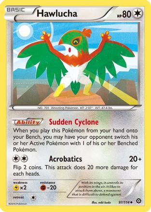 Hawlucha (97) [XY - Steam Siege] Reverse Holofoil