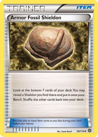 Armor Fossil Shieldon (98) [XY - Steam Siege] Reverse Holofoil