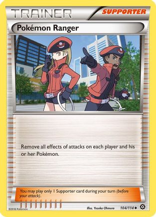 Pokemon Ranger (104) [XY - Steam Siege] Reverse Holofoil