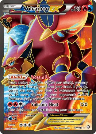 Volcanion EX (Full Art) (107) [XY - Steam Siege] Holofoil