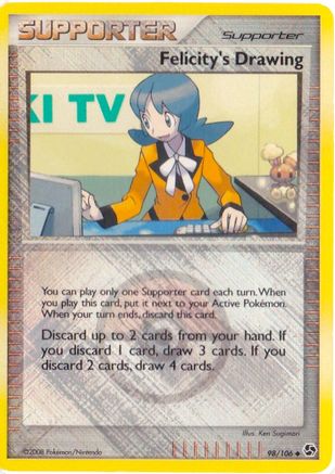Felicity's Drawing - 098/106 (League Promo) (98) [League & Championship Cards] Reverse Holofoil