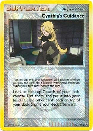 Cynthia's Guidance - 136/147 (League Promo) (136) [League & Championship Cards] Reverse Holofoil