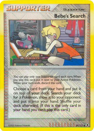 Bebe's Search - 89/111 (League Promo) (89) [League & Championship Cards] Reverse Holofoil