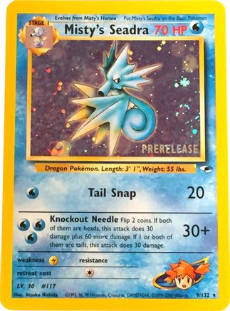 Misty's Seadra (Prerelease) (9) [WoTC Promo] Holofoil