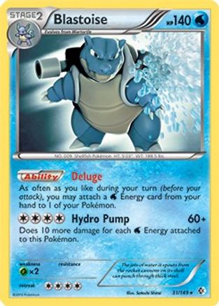 Blastoise - 31/149 (BW Boundaries Crossed) (31) [Deck Exclusives]