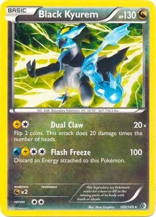 Black Kyurem - 100/149 (BW Boundaries Crossed) (100) [Deck Exclusives] Holofoil