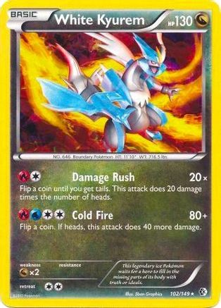 White Kyurem - 102/149 (BW Boundaries Crossed) (102) [Deck Exclusives] Holofoil