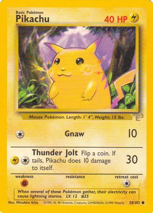Pikachu - 58/102 (E3 Stamped) (58) [Miscellaneous Cards & Products]