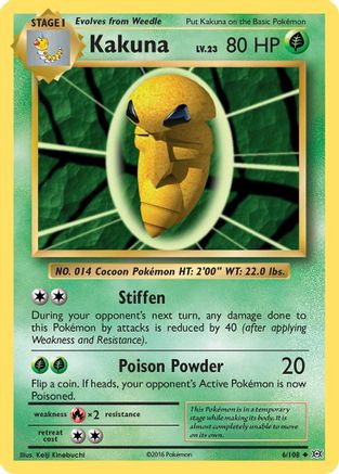Kakuna (6) [XY - Evolutions] Reverse Holofoil