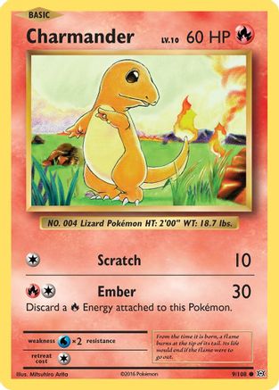 Charmander (9) [XY - Evolutions] Reverse Holofoil