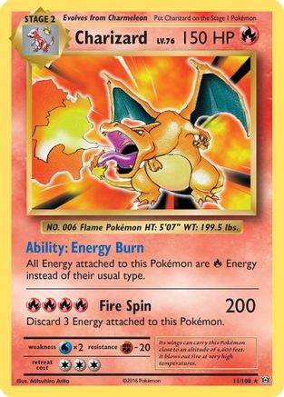 Charizard (11) [XY - Evolutions] Reverse Holofoil