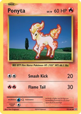 Ponyta (19) [XY - Evolutions] Reverse Holofoil