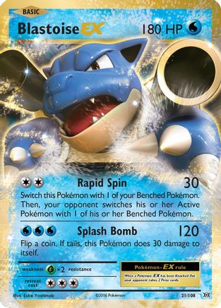Blastoise EX (21) [XY - Evolutions] Holofoil