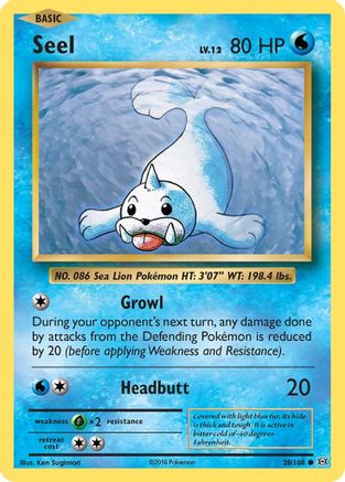 Seel (28) [XY - Evolutions]