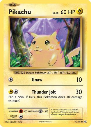 Pikachu (35) [XY - Evolutions] Reverse Holofoil