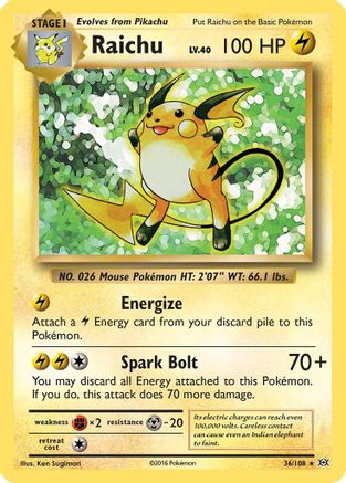 Raichu (36) [XY - Evolutions] Holofoil