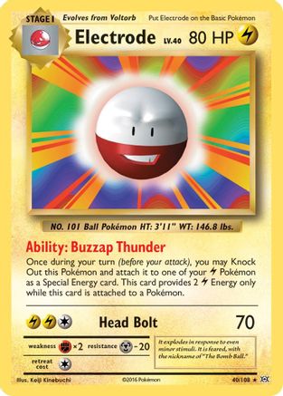 Electrode (40) [XY - Evolutions] Reverse Holofoil
