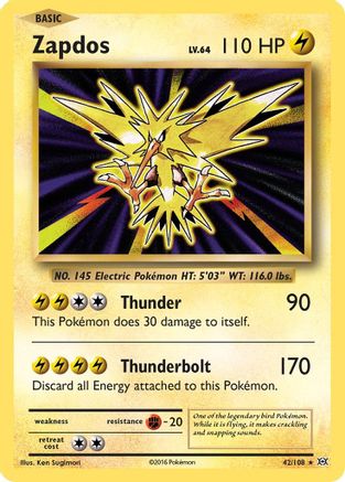 Zapdos (42) [XY - Evolutions] Holofoil