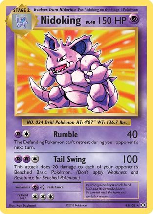 Nidoking (45) [XY - Evolutions] Holofoil