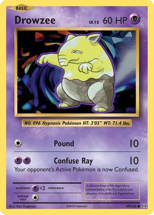 Drowzee (49) [XY - Evolutions] Reverse Holofoil