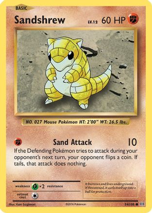Sandshrew (54) [XY - Evolutions]