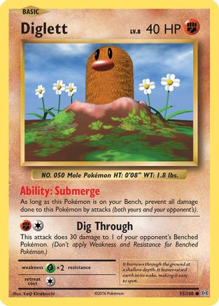 Diglett (55) [XY - Evolutions] Reverse Holofoil