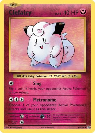 Clefairy (63) [XY - Evolutions] Holofoil