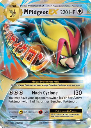 M Pidgeot EX (65) [XY - Evolutions] Holofoil
