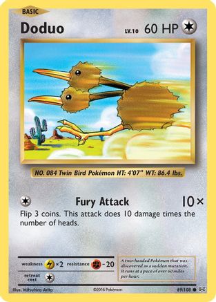 Doduo (69) [XY - Evolutions] Reverse Holofoil