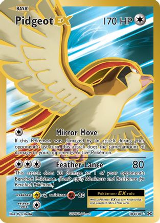 Pidgeot EX (Full Art) (104) [XY - Evolutions] Holofoil