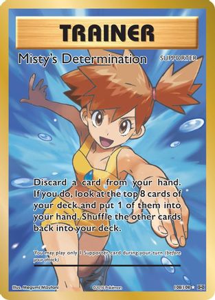 Misty's Determination (Full Art) (108) [XY - Evolutions] Holofoil