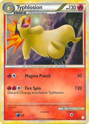 Typhlosion - 32/123 (Cosmos Holo) (32) [Deck Exclusives] Holofoil